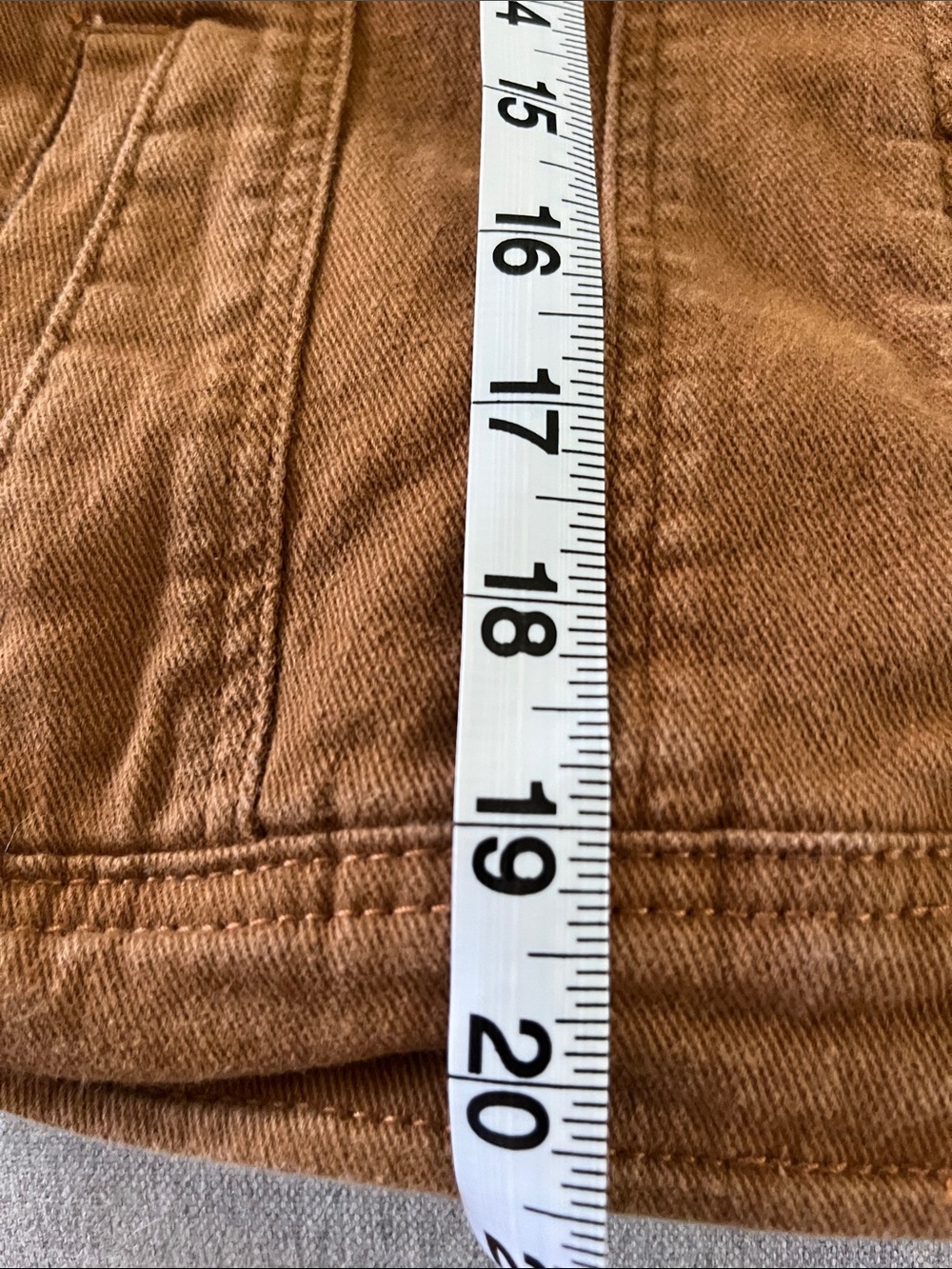 Rust Brown Denim Jacket - Picture 7 of 7